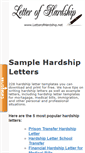 Mobile Screenshot of letterofhardship.net